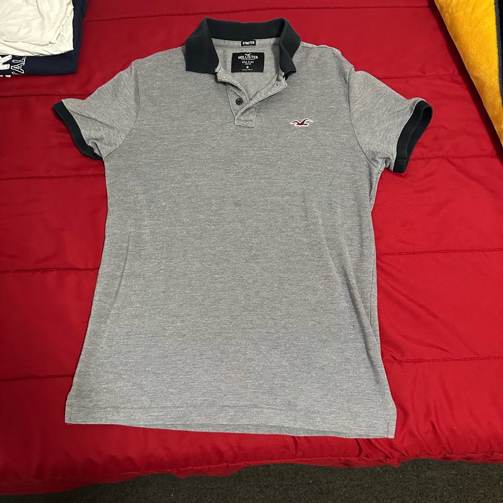 Hollister Gray Polo Shirt